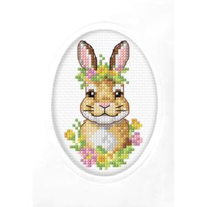 Broderi kit VYKORT "Bunny" 10,5x15 cm