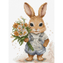 Embroidery kit Bunny´s Surprise 10x14 cm