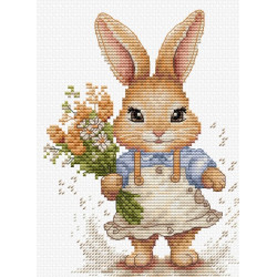 Embroidery kit The Happy Bunny 10x14 cm