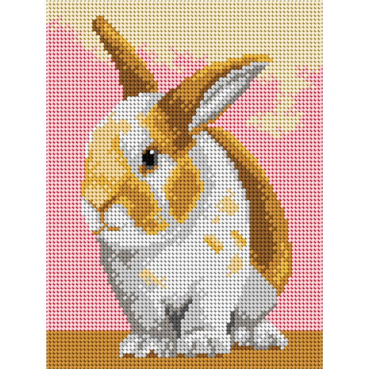 Förtryckt Broderi kit "Bunny" 16,5x22 cm.