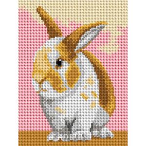 Förtryckt Broderi kit "Bunny" 16,5x22 cm.