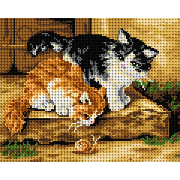 Förtryckt Broderi kit "Surprise" 22x27,5 cm