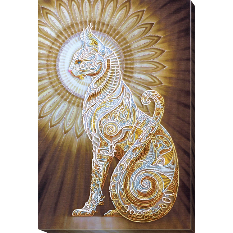 Pärlbroderi "Kit Bast" 31x47 cm.