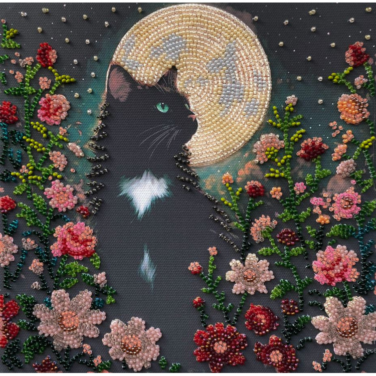 Pärlbroderi "Can’t Sleep" 20x20 cm.