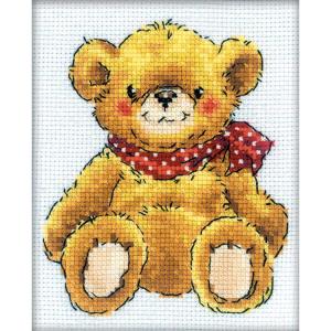 Embroidery kit "Teddy-Bear" 10,5x13 cm.