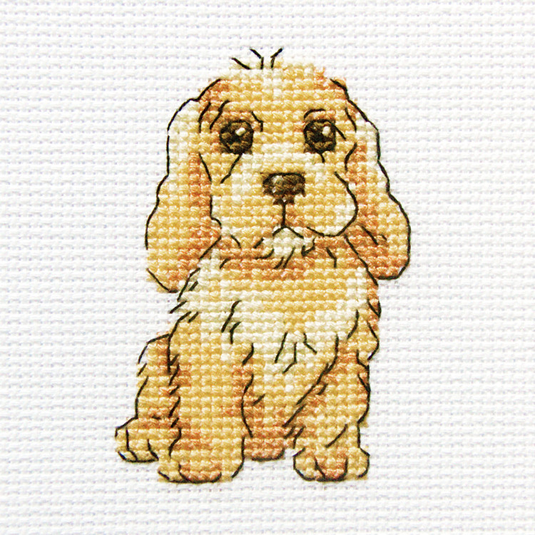 Embroidery kit "Sweet Larry" 9x9 cm.