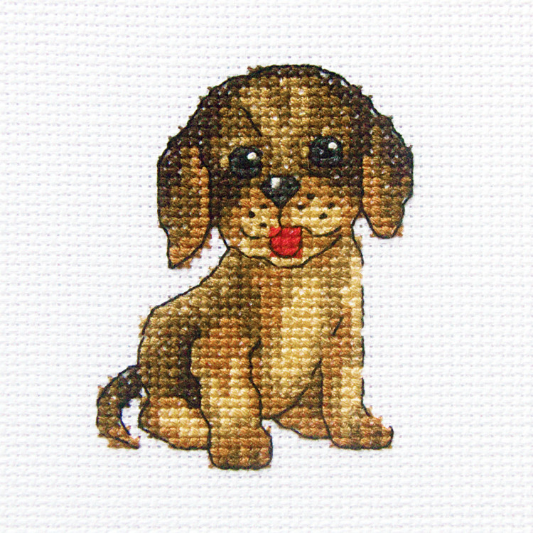 Embroidery kit "Little Tike" 9x9 cm.