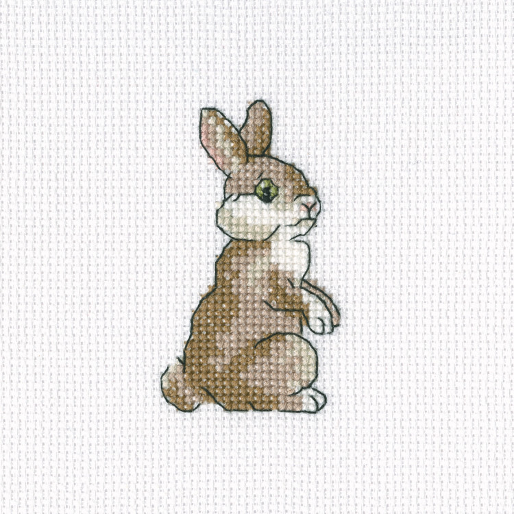 Embroidery kit "Leveret" 9x11 cm.