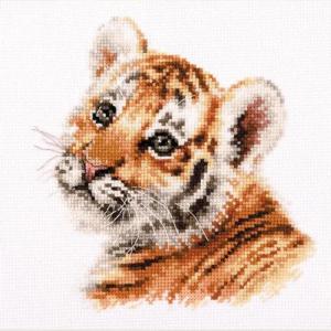 Broderi kit "Tiger Cub" 14x14 cm.