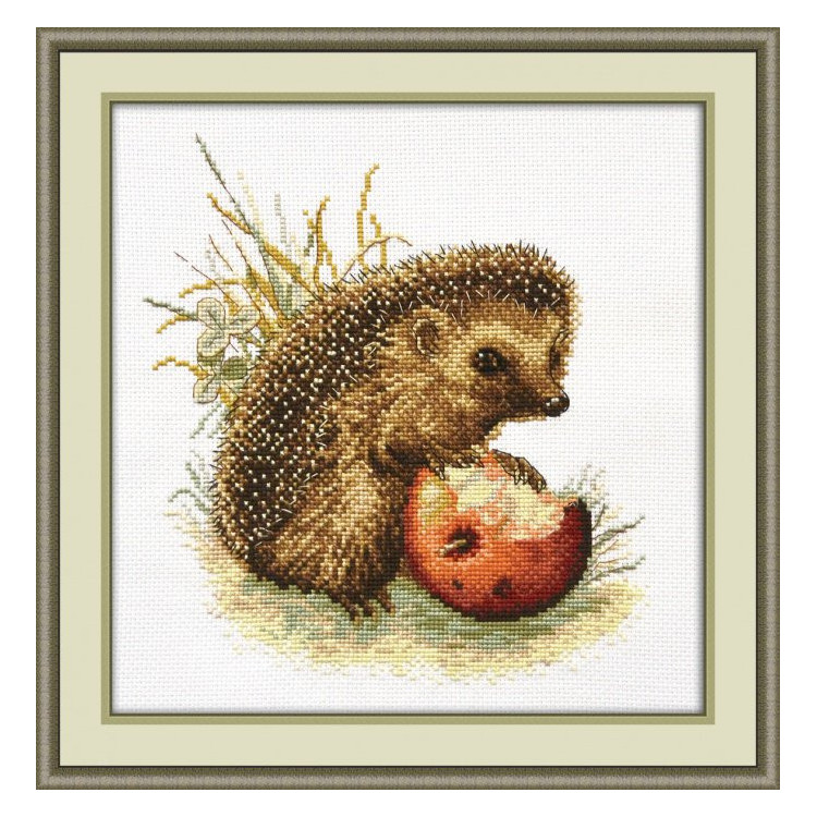 Embroidery kit "Prickly Gourmet" 21x23 cm.