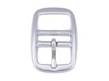 Double buckle, 20 mm, silver