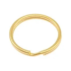 Nyckelringar 17 mm. 10 st. mässing