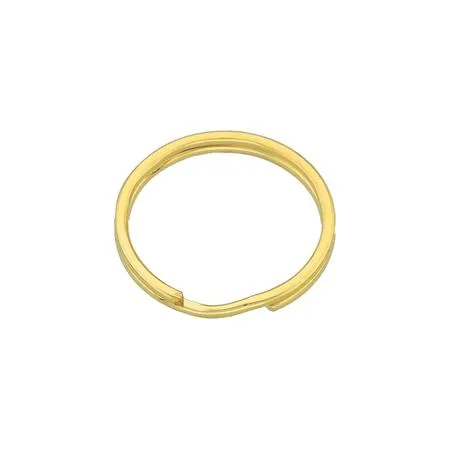 Nyckelringar 12 mm. 10 st. mässing