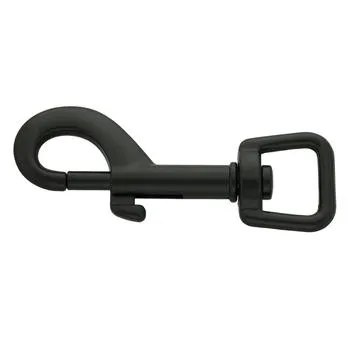 Snap hook 76/17 mm Black