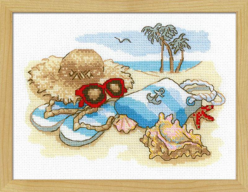 Broderikit Vaccation 18x24 cm.
