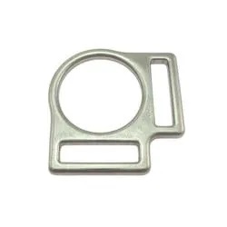 Halter square 20 mm, stainless steel