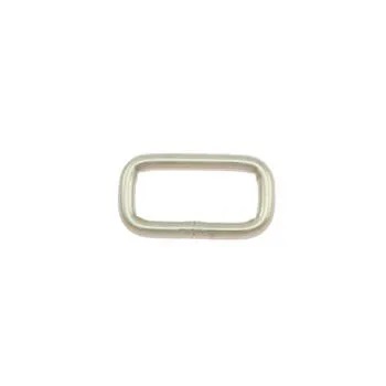 Rectangle loops, 20/9 mm, stainless steel (5pcs)