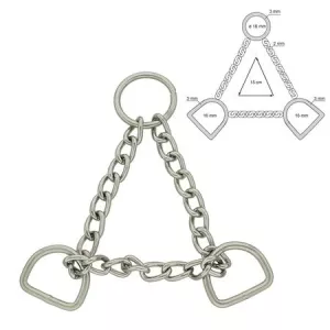 Halvstryp Stainless 15 cm Small/Medium