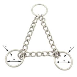 Halvstryp Stainless 20 cm. Medium