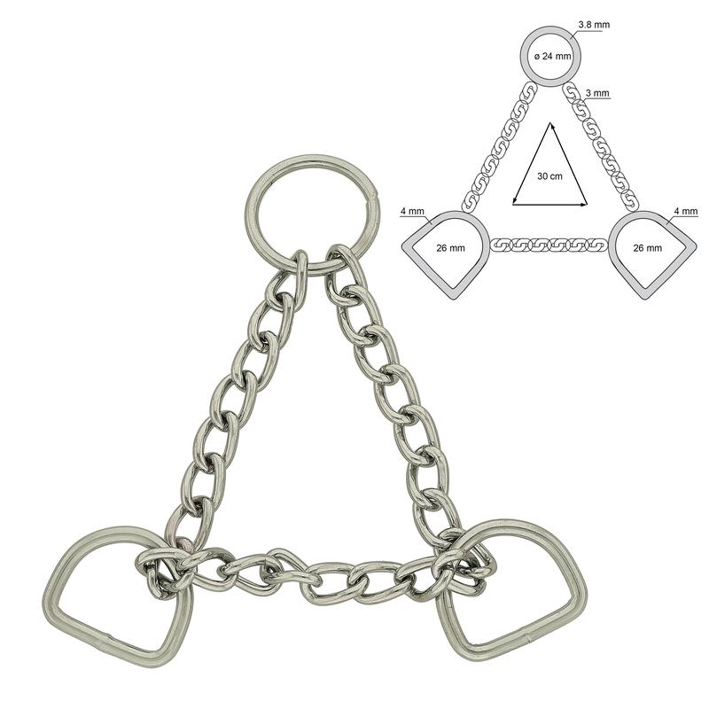 1 pc. Chain, 30 cm, stainless steel