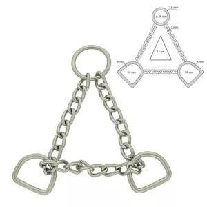 Halvstryp Stainless 21 cm X-Large