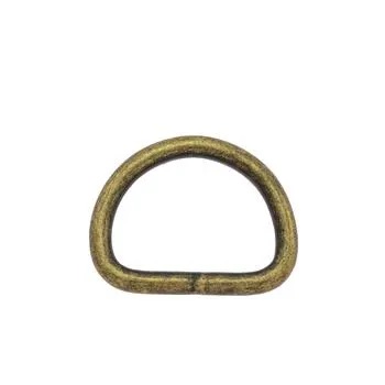 1 pkg. D-rings, 20 mm, antique brass (5 pcs)