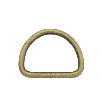 1 pkg. D-rings, 26 mm, antique brass (5 pcs)