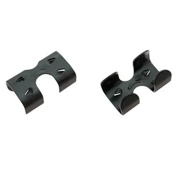 Repklämma steel 10 mm. Black.