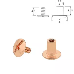 Chicago Skruv 6/5 mm.5-pack Rosé. "New Size"