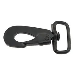 Snap hook, 64/25 mm, black