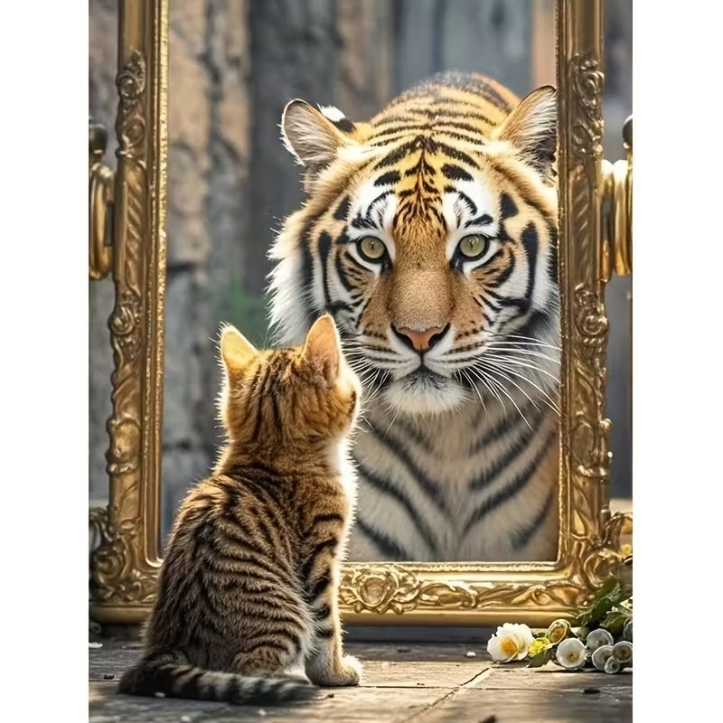 Diamond Painting "me and you" 30x40 cm Round.