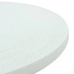 Webbing 15 mm. White.