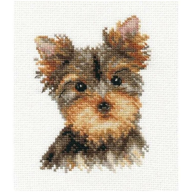 Cross Stitch Kit "Yorkshire Terrier" 10x13 cm.