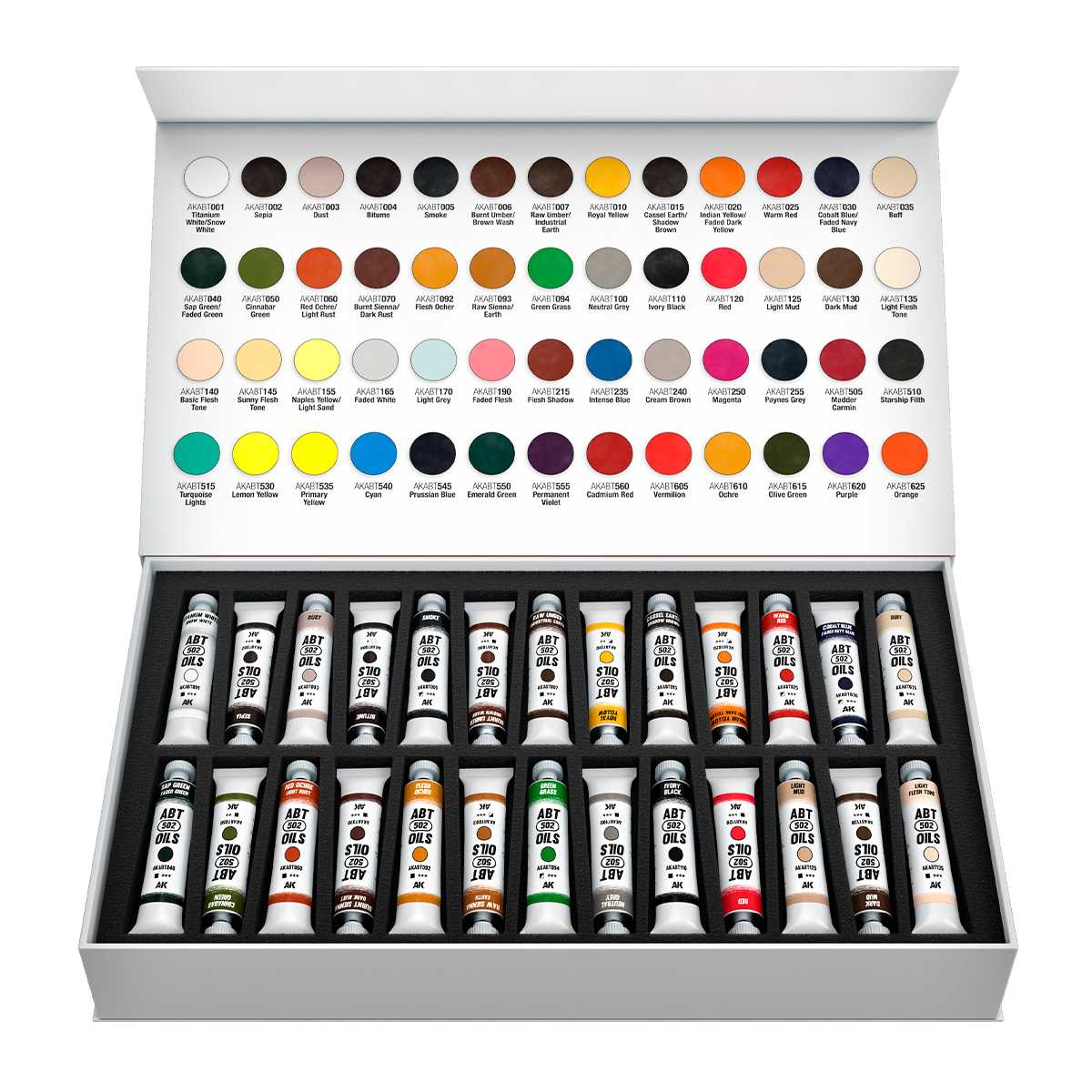 アート・デザイン・音楽 Abteilung 502 BOOK ABT602 Mastering Oils ABT 502 OILS: Special Box - Full Range (52x20ml)