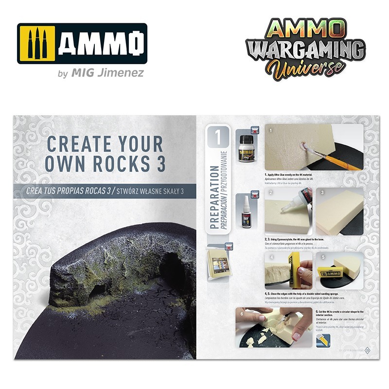 模型製作用品 AMMO Mig WARGAMING Universe 11 A.MIG-7930 AMMO WARGAMING UNIVERSE 11 – Create your own Rocks