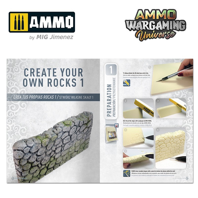 模型製作用品 AMMO Mig WARGAMING Universe 11 AMMO WARGAMING UNIVERSE 11 – Create your own Rocks