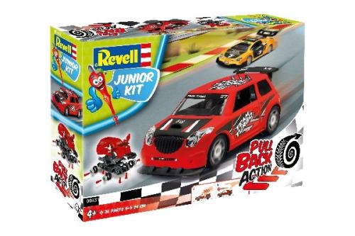 JUNIOR KIT PULL BACK RALLYE CAR, RED 1/20