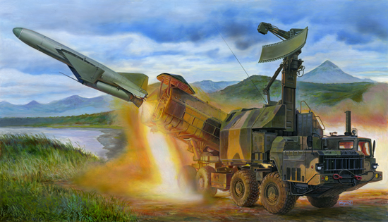 Russian 4K51 Rubezh Coastal ASM with P-15 1:35