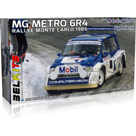 Mg Metro 6R4 Rally Monte Carlo 1986 Team Wilson/Harris 1/24