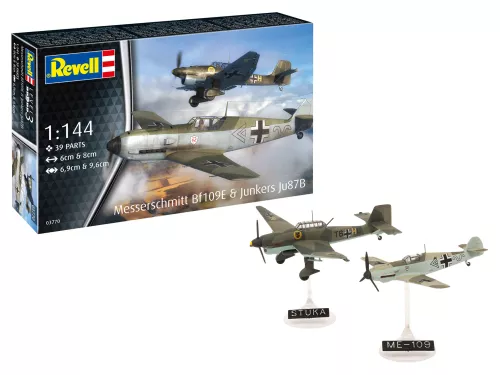 Messerschmitt Bf109E & Junkers Ju87B Stuka 1/144