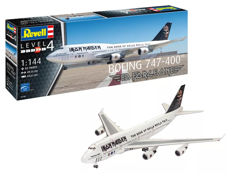 Boeing 747-400 Iron Maiden 'Ed Force One' 1/144