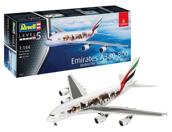 Airbus A380 Emirates "Wild-Life" 1/144