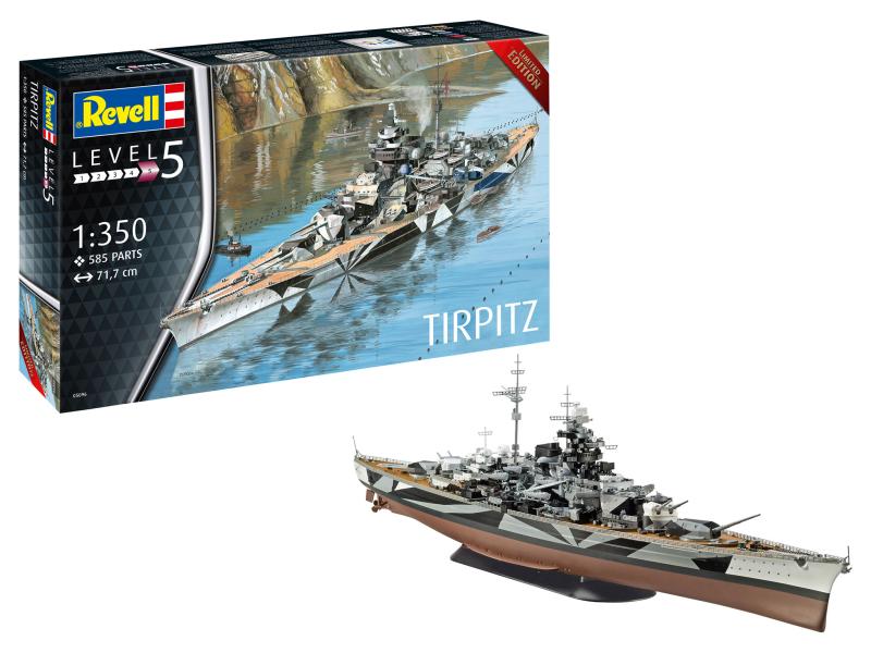 German Battleship "Tirpitz" 1/350