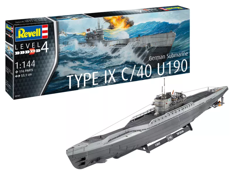 German Submarine Type IX C-40 U190 1/144