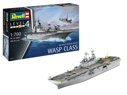 Assault Carrier USS WASP CLASS 1/700