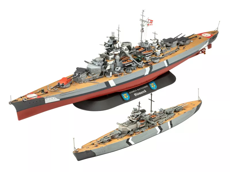 Gift Set The Legendary Bismarck 1/700 + 1/1200