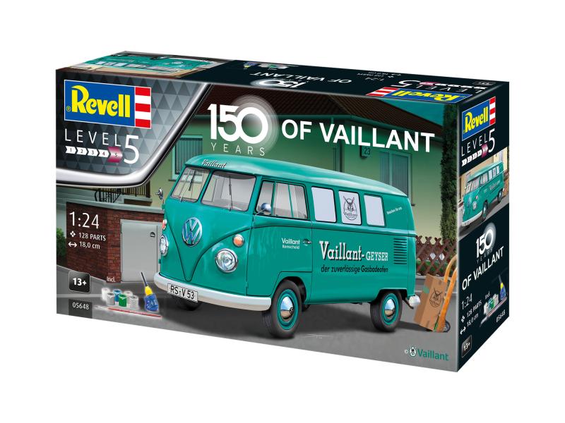 Gift set 150 years of Vaillant VW T1 Bus 1/24