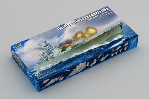 German Gneisenau Battleship 1/700