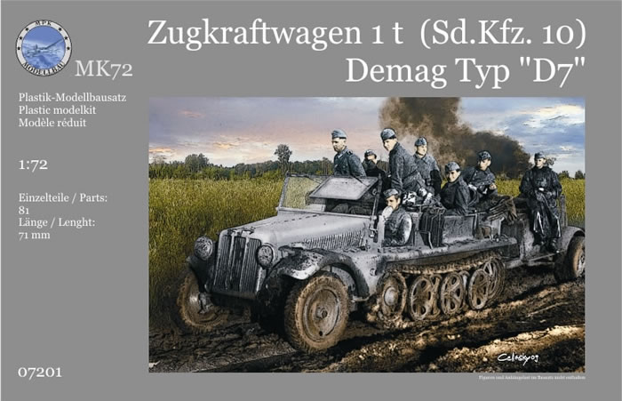 Zugkraftwagen 1 t (Sd.Kfz. 10) Demag Typ "D7" 1/72