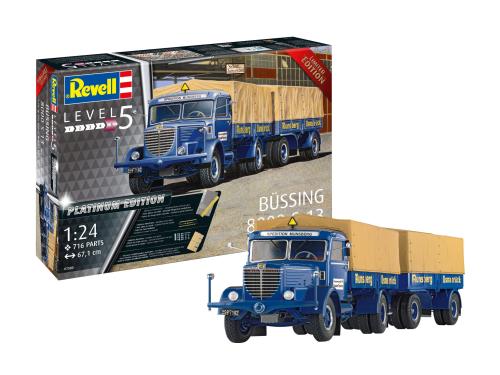 Büssing 8000 S 13 mit Trailer - Platinum Edition 1/24